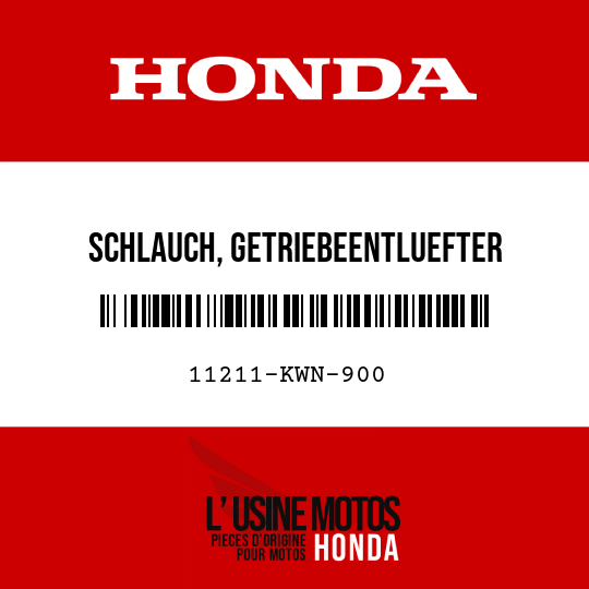 image de 11211-KWN-900 SCHLAUCH, GETRIEBEENTLUEFTER