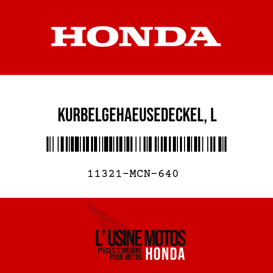 image de 11321-MCN-640 KURBELGEHAEUSEDECKEL, L