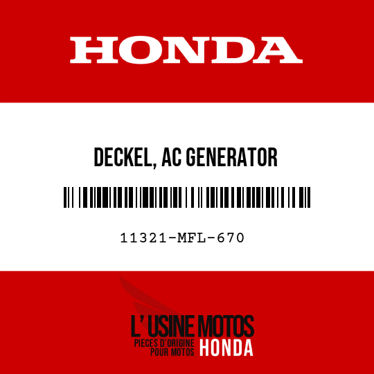 image de 11321-MFL-670 DECKEL, AC GENERATOR