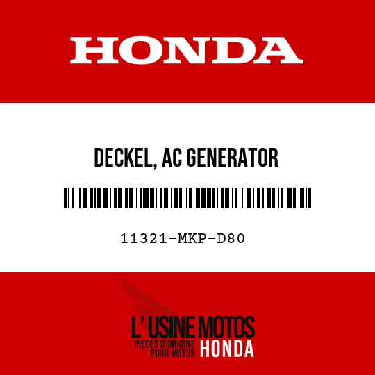 image de 11321-MKP-D80 DECKEL, AC GENERATOR