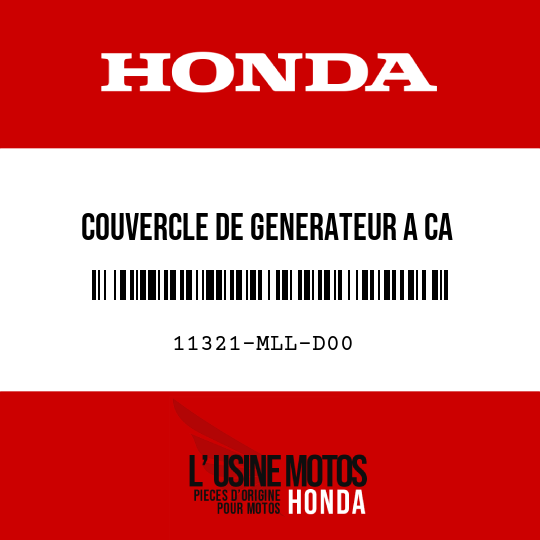 image de 11321-MLL-D00 COUVERCLE DE GENERATEUR A CA