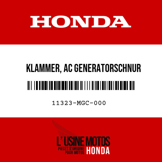image de 11323-MGC-000 KLAMMER, AC GENERATORSCHNUR