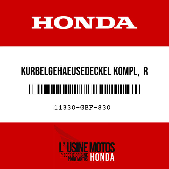 image de 11330-GBF-830 KURBELGEHAEUSEDECKEL KOMPL,  R