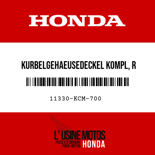 image de 11330-KCM-700 KURBELGEHAEUSEDECKEL KOMPL, R