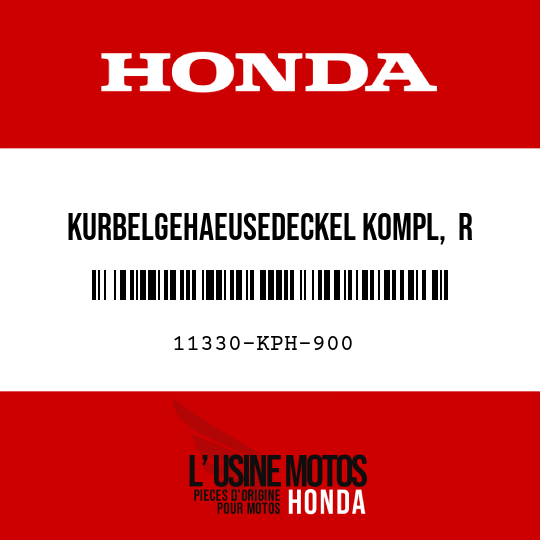 image de 11330-KPH-900 KURBELGEHAEUSEDECKEL KOMPL,  R