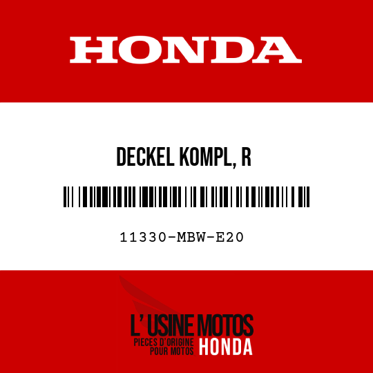 image de 11330-MBW-E20 DECKEL KOMPL, R