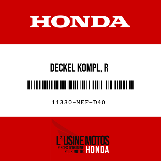 image de 11330-MEF-D40 DECKEL KOMPL, R