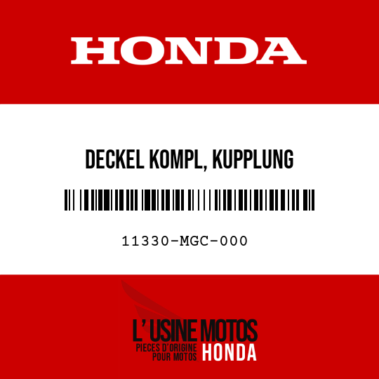 image de 11330-MGC-000 DECKEL KOMPL, KUPPLUNG
