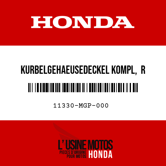 image de 11330-MGP-000 KURBELGEHAEUSEDECKEL KOMPL,  R