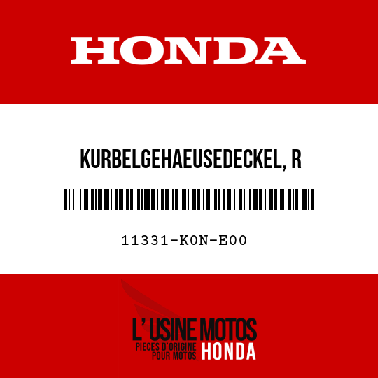 image de 11331-K0N-E00 KURBELGEHAEUSEDECKEL, R