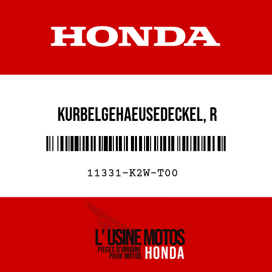 image de 11331-K2W-T00 KURBELGEHAEUSEDECKEL, R