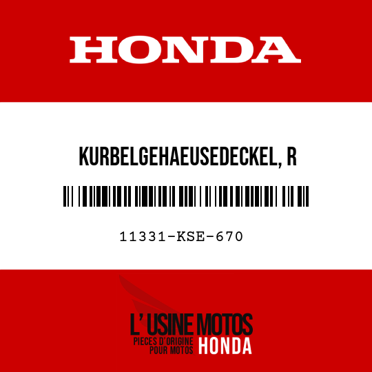 image de 11331-KSE-670 KURBELGEHAEUSEDECKEL, R