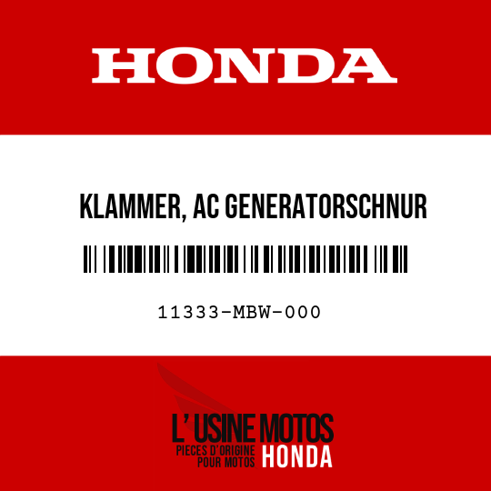 image de 11333-MBW-000 KLAMMER, AC GENERATORSCHNUR