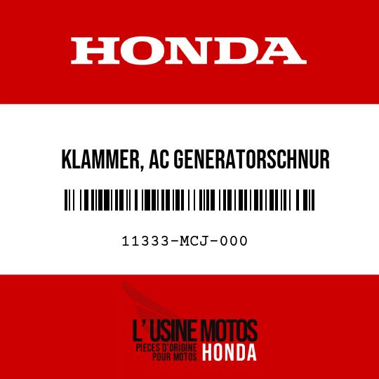 image de 11333-MCJ-000 KLAMMER, AC GENERATORSCHNUR