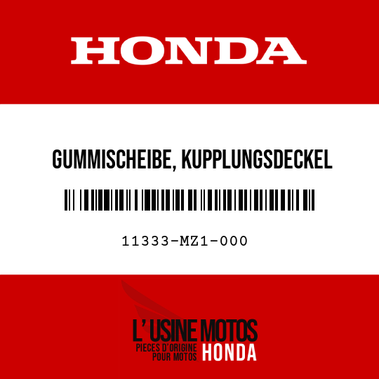 image de 11333-MZ1-000 GUMMISCHEIBE, KUPPLUNGSDECKEL