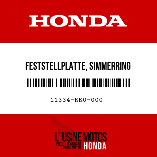 image de 11334-KK0-000 FESTSTELLPLATTE, SIMMERRING