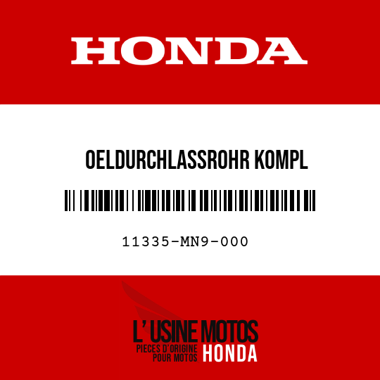 image de 11335-MN9-000 OELDURCHLASSROHR KOMPL