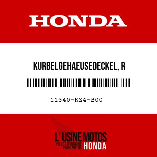 image de 11340-KZ4-B00 KURBELGEHAEUSEDECKEL, R