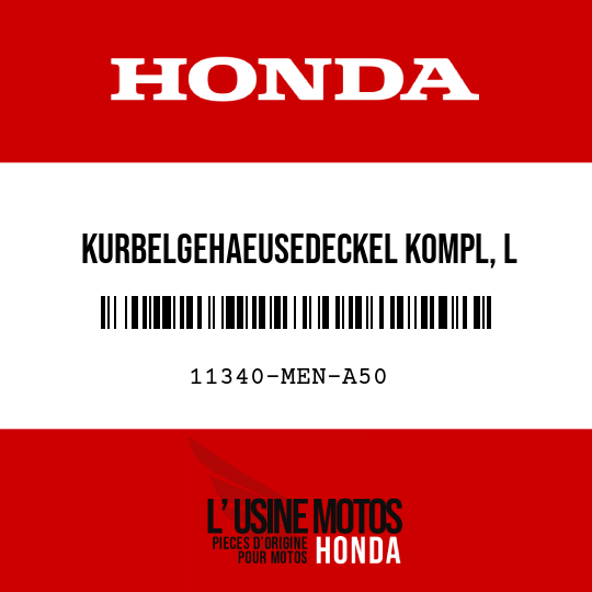 image de 11340-MEN-A50 KURBELGEHAEUSEDECKEL KOMPL, L