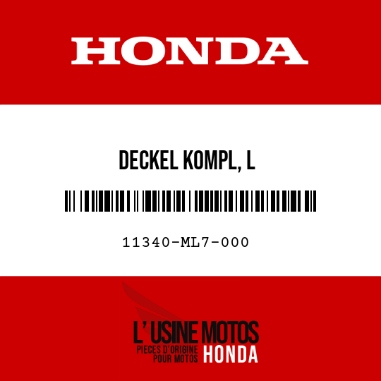 image de 11340-ML7-000 DECKEL KOMPL, L