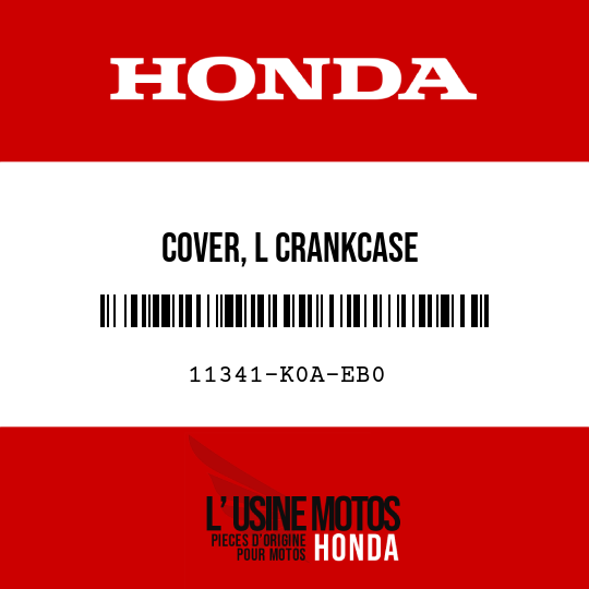 image de 11341-K0A-EB0 COVER, L CRANKCASE