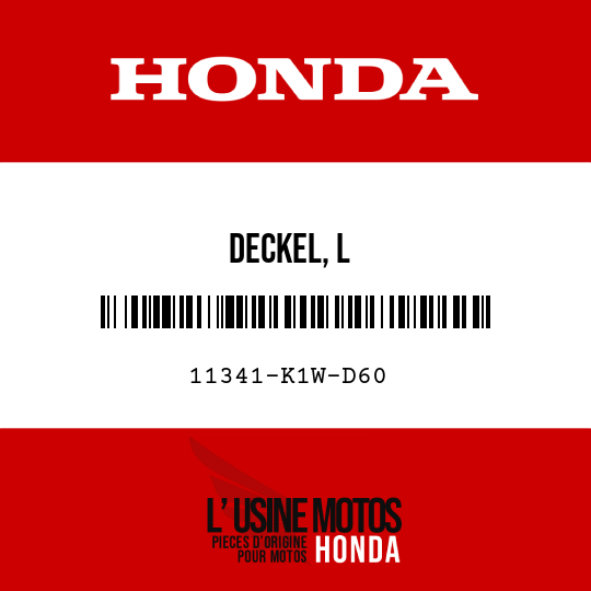 image de 11341-K1W-D60 DECKEL, L