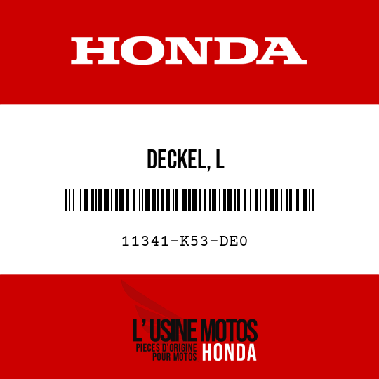 image de 11341-K53-DE0 DECKEL, L