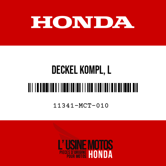 image de 11341-MCT-010 DECKEL KOMPL, L