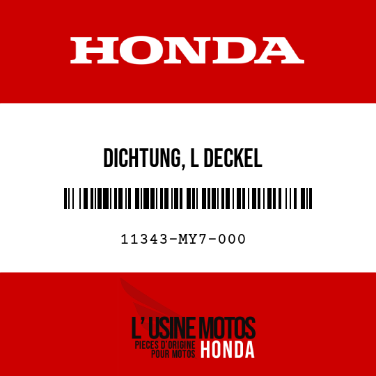 image de 11343-MY7-000 DICHTUNG, L DECKEL