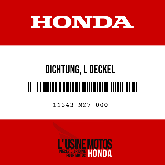 image de 11343-MZ7-000 DICHTUNG, L DECKEL