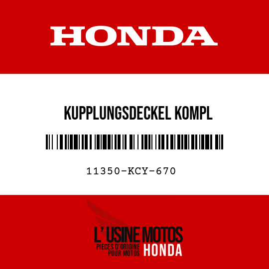 image de 11350-KCY-670 KUPPLUNGSDECKEL KOMPL