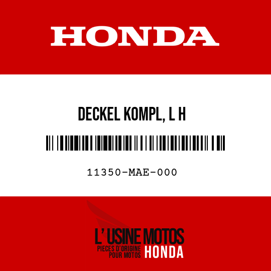 image de 11350-MAE-000 DECKEL KOMPL, L H
