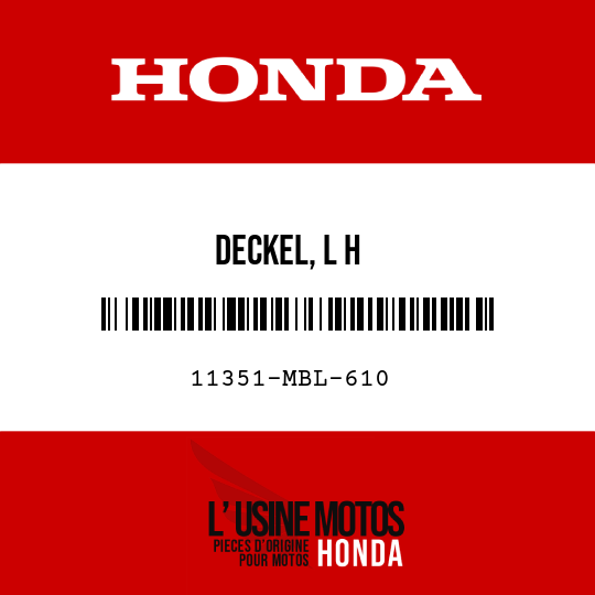 image de 11351-MBL-610 DECKEL, L H