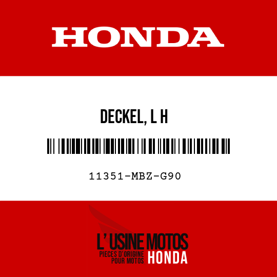 image de 11351-MBZ-G90 DECKEL, L H