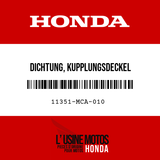 image de 11351-MCA-010 DICHTUNG, KUPPLUNGSDECKEL