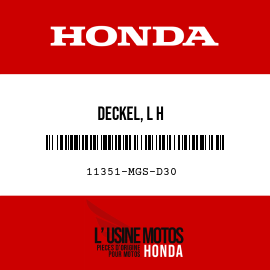 image de 11351-MGS-D30 DECKEL, L H