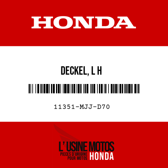 image de 11351-MJJ-D70 DECKEL, L H