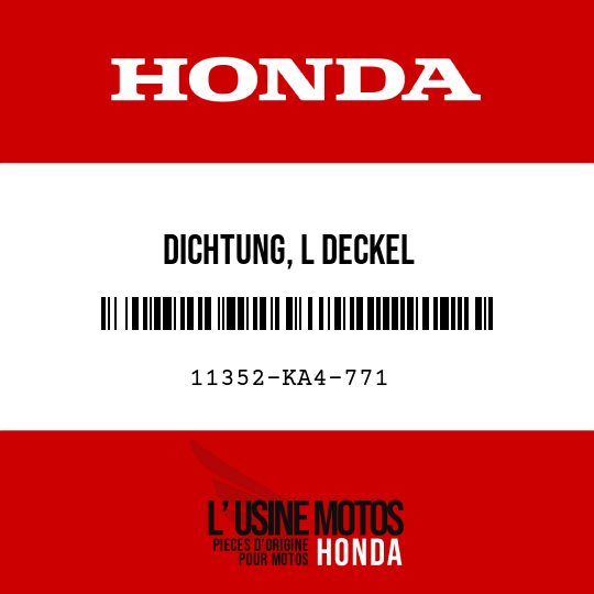 image de 11352-KA4-771 DICHTUNG, L DECKEL