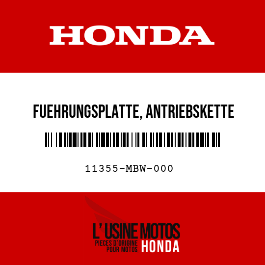 image de 11355-MBW-000 FUEHRUNGSPLATTE, ANTRIEBSKETTE