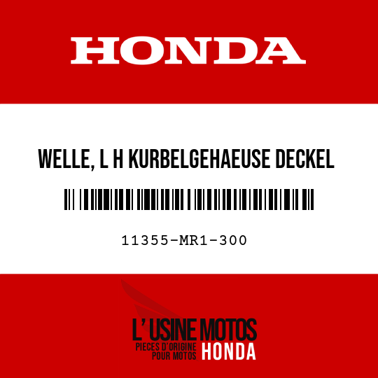 image de 11355-MR1-300 WELLE, L H KURBELGEHAEUSE DECKEL