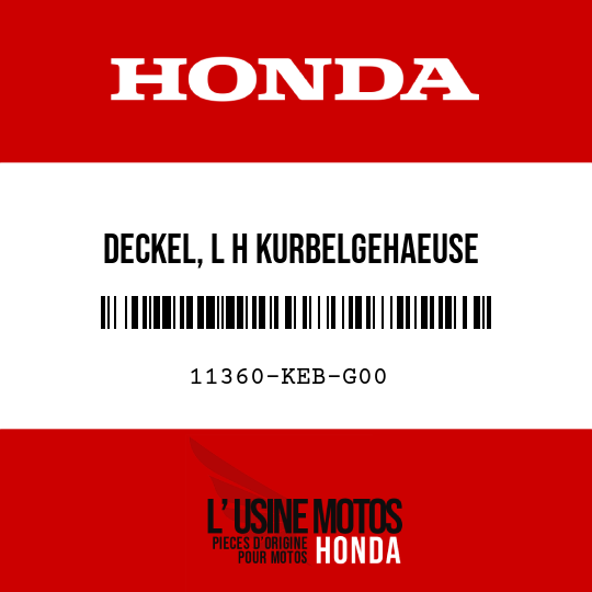 image de 11360-KEB-G00 DECKEL, L H KURBELGEHAEUSE