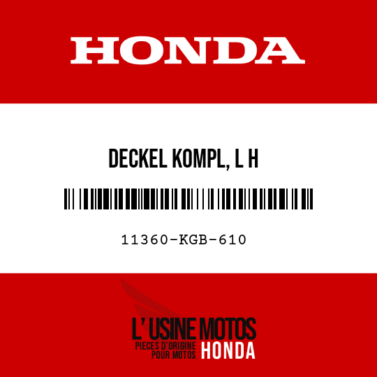 image de 11360-KGB-610 DECKEL KOMPL, L H