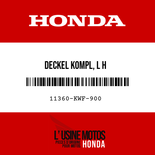 image de 11360-KWF-900 DECKEL KOMPL, L H