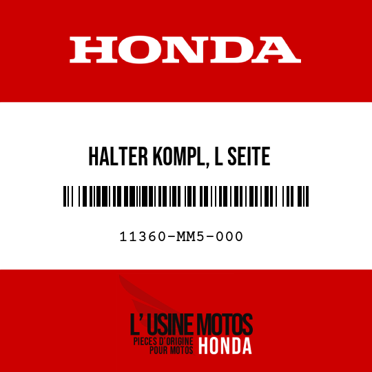 image de 11360-MM5-000 HALTER KOMPL, L SEITE