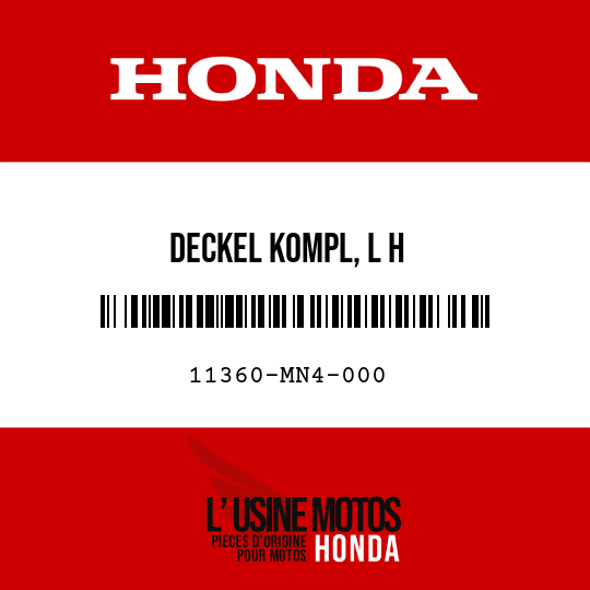 image de 11360-MN4-000 DECKEL KOMPL, L H