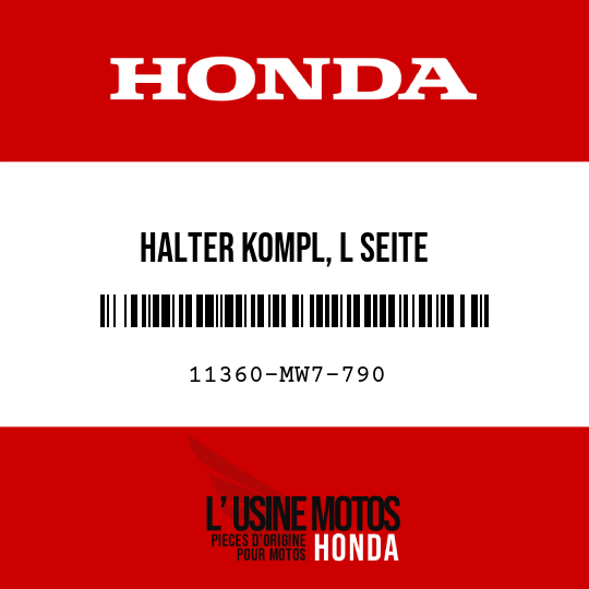 image de 11360-MW7-790 HALTER KOMPL, L SEITE