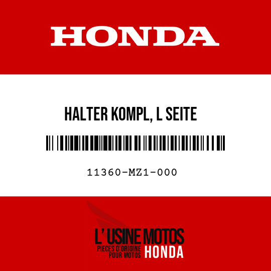 image de 11360-MZ1-000 HALTER KOMPL, L SEITE