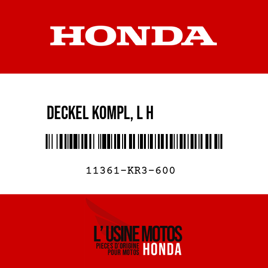 image de 11361-KR3-600 DECKEL KOMPL, L H          KURBELGEHAEUSE