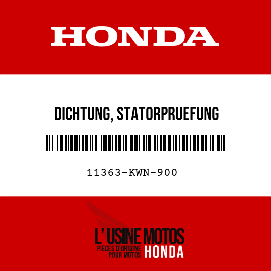 image de 11363-KWN-900 DICHTUNG, STATORPRUEFUNG