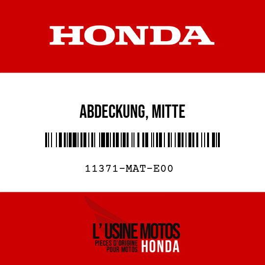 image de 11371-MAT-E00 ABDECKUNG, MITTE